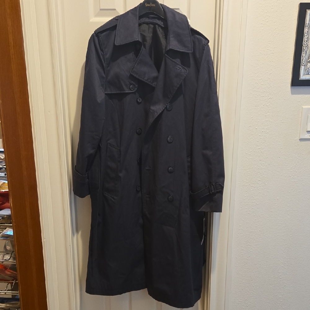 Men's Navy Trench Coat
